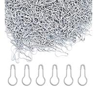 Yosawo 500Stück Sicherheitsnadeln Calabash Pin Kürbis Pins für Stricken Maschenmarkierer DIY Fertigkeit-Herstellung (Weiß)