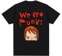 Yoshitomo Nara We Are Punks Kawaii Cute Anime T-Shirt Cotton Men T Shirt Size XL
