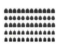 Yosoo Fersenspitzen, 30 Paar Schuhabsatz-Reparaturset, PU, rutschfest, Stiletto-Absatzschutz, U-Form, Rund, Schwarz, Ersetzen Sie Abgenutzte Spitzen für Damen-High-Heels