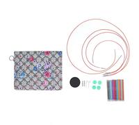 Yosoo Health Gear Austauschbares Rundstricknadel-Set, 9 Größen Aluminium Stricknadeln von 3,0 bis 6,0 mm für Handgefertigtes DIY-Stricken