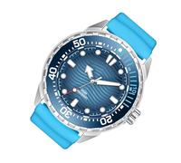 Yosoo Health Gear Solarbetriebene Quarz-Taucheruhr, 300 M Wasserdicht, Edelstahl, Hochpräzise, leuchtende Uhr für Outdoor-Aktivitäten für Männer und Frauen (Blue)