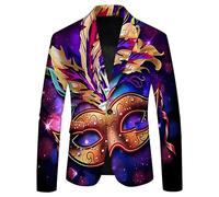YOSUWOAI Blazer Herren Slim fit Anzugjacke Eleganr Smoking Sakko Glitzer Jacket für Hochzeit und Party Disco Paillettenjacke Festliches Karneval Formelle Kleidung