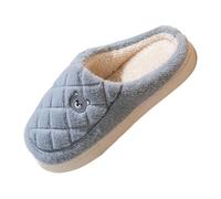 YOSUWOAI Hausschuhe Damen rutschfeste Pantoffeln Warme Gefüttert Pantoletten Slippers Leicht Warm Schlappen Klassische Plüschschuhe Filzpantoffeln Geschlossen Lammfell Slipper