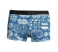YOSUWOAI Herren Boxershorts Happy Easter Hase Unterhosen Bequem Weich Unterwäsche Sport Unterhose Atmungsaktiver Herrenunterwäsche Osterhasen-Serie Shorts Hipster Underwear
