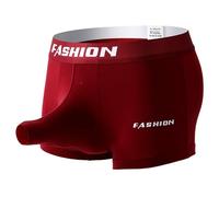 YOSUWOAI Herren Boxershorts Sexy Push Up mit Penis Loch Retroshorts Weicher Elefant Unterwäsche Erotische Slip Atmungsaktiv Shorts Unterhose Bequem Briefs Einfarbig Höschen