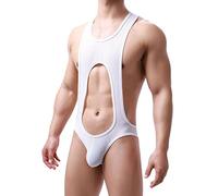 YOSUWOAI Herren Jockstrap Straps Bodysuit Sexy Body Stringbody Ärmellos Männerbody Unterhemd Erotische Unterwäsche Jumpsuit Stretchy Einteilige Shirt Tank Top Mesh Atmungsaktiv Dessous Singlet