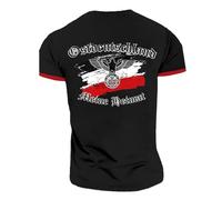 YOSUWOAI Herren Kreuz Drucken Shirt Rundhalsausschnitt T-Shirt Atmungsaktives Outdoor Oberteile Baumwolloberteil Freizeit Top Lässiges Funktionsshirt Fitness Kleidung Hip Hop Streetwear