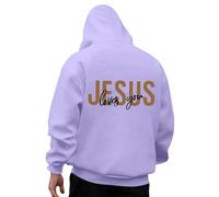 YOSUWOAI Hoodie Herren Pullover Oversize Kapuzenpullover JESUS Mottoparty Backprint Hoody Langarm Sweatshirt Freizeit Sport Hoodies Lässige Sweatjacke Herbst Winter Herrenpullover