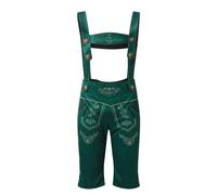YOSUWOAI Oktoberfest Herren Outfit Deutsch Bayern Trachten Lederhose mit Trägern Karneval Trachten Festival Hosenträger Vintage Trachtenhose