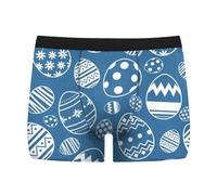 YOSUWOAI Ostern Herrenunterwäsche Lustig Häschen Bedrucken Boxershorts Funny Kaninchen Grafik Unterhosen Atmungsaktive Retroshorts Männer Schwimmshorts Happy Easter Unterwäsche