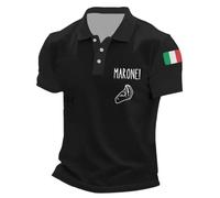 YOSUWOAI Poloshirt Herren Kurzarm Italien Flagge Polohemd Slim fit Sportshirts Golf Fußball Tshirt Sommer Atmungsaktiv Schnelltrocknend Laufshirts Leicht Golfshirt