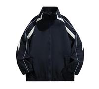 YOSUWOAI Puffer Jacket Herren Farbblock Winterjacke Stehkragen Arbeitsjacke Winddicht Windbreaker Outdoor Fahrradjacke Bequem Laufjacke Warm Windjacke Y2K Teenager Loose Fit Collegejacke