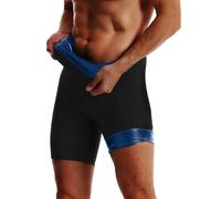 YOSUWOAI Schwitzhose zum Abnehmen Sauna Sporthose Herren Hose Kurz Hot Thermo Sweat Hosen Schwitz Leggings High Waist Bauch Weg Sportleggins Body Shaper Jogginghose für Gym Laufen Yoga