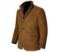 YOSUWOAI Trachtenjacke Herren Slim Fit Freizeitjacke Langarm Traditioneller Übergangsjacke Wärmer Winddicht Janker Festliche Outdoorjacke Vintage Blazer Jacket mit Knopf Retro Mantel