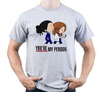 You Are My Person Meredith Grey Cristina Yang Greys Anatomy Gift Herren T-Shirt Grau L