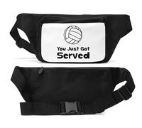 You Just Got Served Volleyball Graphic Unisex Hüfttasche schwarz