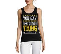 You Say Witch Like It's A Bad Thing Damen Baumwolle Tank Top T-Shirt Schwarz, Schwarz , M