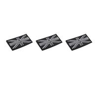 Youbones 3X Fashion Union Jack UK Flagge Abzeichen Patch Stick ZurÜCk 10 x 5 cm NEU, (Schwarz /)