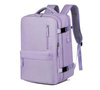 YOUCAI Reiserucksack Handgepäck Laptop Rucksack Reiserucksack Damen Herren Tasche Flug-Rucksack mit Mehreren Fächern Schulrucksack für Arbeit Reise Weekender Lila 1 30x20x45cm
