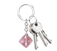 Youding Würfel-Schlüsselanhänger-Anhänger - bunter 3D-Harz- für Rucksack, Tasche, Handtasche, Geldbörse | Stilvoller Minispiel-Zubehör-Schlüsselanhänger für die Handy-Dekoration | Leichtes, langl