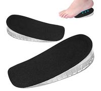 Youery 1 Paar Gel Schuheinlagen Erhöhung 1,5cm, Schuhe die Größer Machen für Damen Herren, Atmungsaktive Schuheinlage, Fersensporn Einlagen für Sportschuhe, Business-Schuhe & Stiefel (L(40-46), 1,5cm)