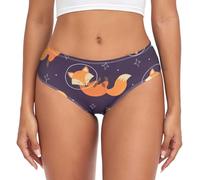 YOUJUNER Unterhosen Damen Cartoon-Tier-Fuchs-Muster Unterwäsche Atmungsaktive Slips Bequeme Hipster Frauen Unterwäsche Mädchen Panties Underwear Women