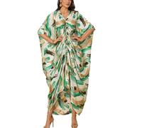 YouKD Damen Sommer Bohemian Long Kaftan Ethno Muster Maxi Kleid Strand Bikini Cover Ups Sunblock, K Farbe 0, Einheitsgröße