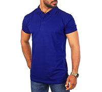 Young & Rich Herren Uni Polo Shirt mit Knopfleiste Regular fit einfarbig Basic 1002 Größe S bis 9XL!, Grösse:XXL, Farbe:Royalblau