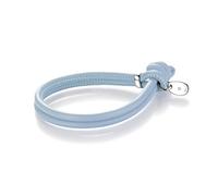 YoungDiamondFashion YDF Original Zero-One Lederarmband hellblau mit echtem Diamant 0,01 Carat 925 Sterlingsilber Unisex Maßanfertigung Länge 16,5 cm