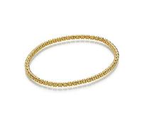 YoungDiamondFashion YDF Stretch Silberarmband Flexibel 3 mm Länge 17 cm 925 Sterlingsilber Gelbvergoldet Elastisch Dehnbar Armkette