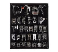 Youngine 32pcs Professionelle Nähmaschine Presser Feet Set Low Shank Snap-on Fuß Kit für Bruder, Sänger, Janome, Viking