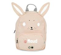 your surprise Trixie Kinderrucksack mit Namen - Rucksack mit Namen für Kinder aus 100% Baumwolle (31x23x10 CM) (Hase)
