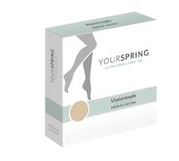 Yourspring medium transparent 140den AD 40/41 nuss 2 St Strümpfe