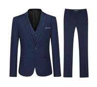 YOUTHUP Herren Anzug Slim Fit 3 Teilig Anzüge für Hochzeit Business