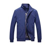 YOUTHUP Herren Jacke Leichte Freizeit Übergangsjacke Outdoor Sportjacke | Bomberjacke, Windbreaker, Regular Fit, Langarm, Reißverschluss, Stehkragen, Sommer, Herbst, Frühling