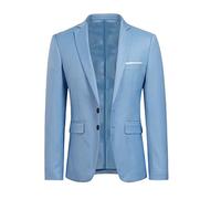 YOUTHUP Herren Sakko Slim Fit Freizeit Anzugjacke für Hochzeit Business