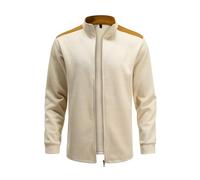 YOUTHUP Herren Strickjacke Regular Fit Leicht Trachtenjacke Zopfmuster Freizeit Herbst Hausjacke Cardigan, Khaki, L