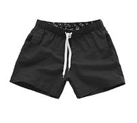Yowablo Badehose Badeshorts für Herren, schnelltrocknende Herren Badehose, modische Badehose Herren, sehr Bequeme Badeshorts Herren, Boardshorts Herren (XXL,Schwarz)