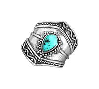 Yowablo Bohemian Ring Worry Ring Plain Hammer Belt Ring Love Ring Männer und Frauen Ringen Bekleidung