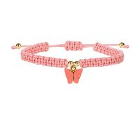 Yowablo Boho geflochtenes Seil Strand String Fußkettchen Freundschaft Fußschmuck Schmetterling Fußkettchen Schmetterling Anhänger gewebtes Armband Armbänder Damen Silber Breit