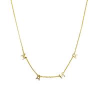 Yowablo Buchstaben Mama Halskette vergoldet Schmuck Thanksgiving Lady Schl黶selbein Kette Schmuck Halskette Frauen Gold Edelstahl Halsketten Ketten Handschuhe
