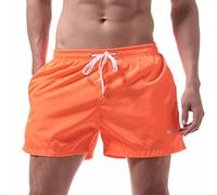 Yowablo Costume da Bagno Uomo Mare Pantaloncino Costumi Nuoto Surf Costume Boxer Mutanda Corto (XL,3Orange)