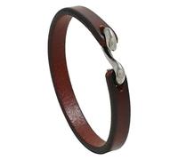 Yowablo Einfaches Lederarmband Retro Herrenmode Punk Lederarmband Armbänder Türkis