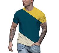 Yowablo Herren Poloshirt Polohemd Stehkragenshirt Kurzarmshirt Funktionsshirt Sportshirt Fitness Shirt Tee T-Shirt Sporthemd Trainingsshirt Sportswear T-Shirt (XXL,1Tarnen)