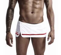 Yowablo Herren Sport Shorts Laufshorts Kurze Running Sporthose Fitness Zuhause Hosen (XXL,Weiß)