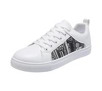Yowablo Herren Turnschuhe Retro All Freizeitschuhe Kleine weiße Schuhe Trendige Schuhe Skateschuh Schnittschutz Schuhe Herren