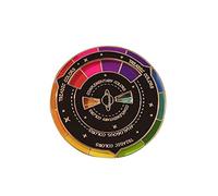 Yowablo Kreative Farbrad-Emaille-Anstecknadel Das Spinnrad bewegt Sich sch? Farbrad-Brosche Brosche Silber Schlicht