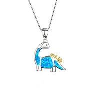Yowablo Mode Dinosaurier Halskette Mädchen Dinosaurier Charm Halskette Schmuck Geschenk Tierliebhaber Geschenke Anhänger für Männer Frauen Ketten Kleid Damen