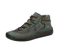 Yowablo Mode Sommer und Herbst Herren Lederschuhe flach weicher Boden bequem Mid Top Lace Up Casual Offene Schuhe Herren 42