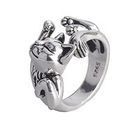 Yowablo Mode Women Open Lazy retro Katzenringe Tau Ringe